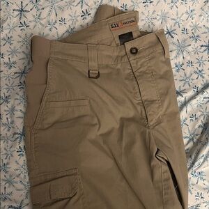 5.11 Tactical Men's Khaki Cargo Pants - Size 34 and length 32.